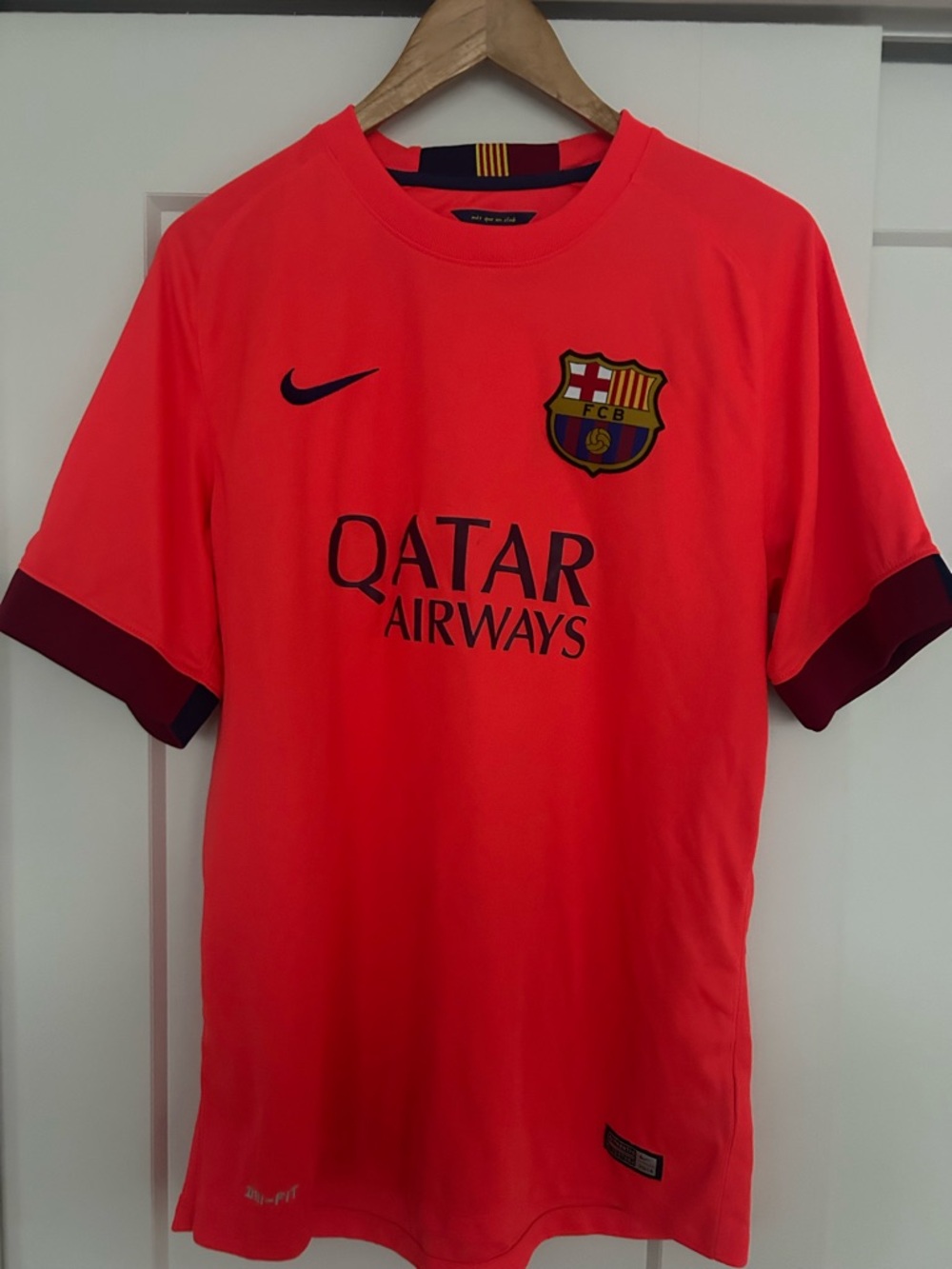 Nike FC Barcelona Jersey in Bright Coral